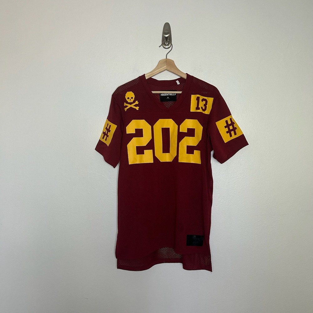 Been Trill Mesh Football Jersey 202 Washington Maroon Sz M